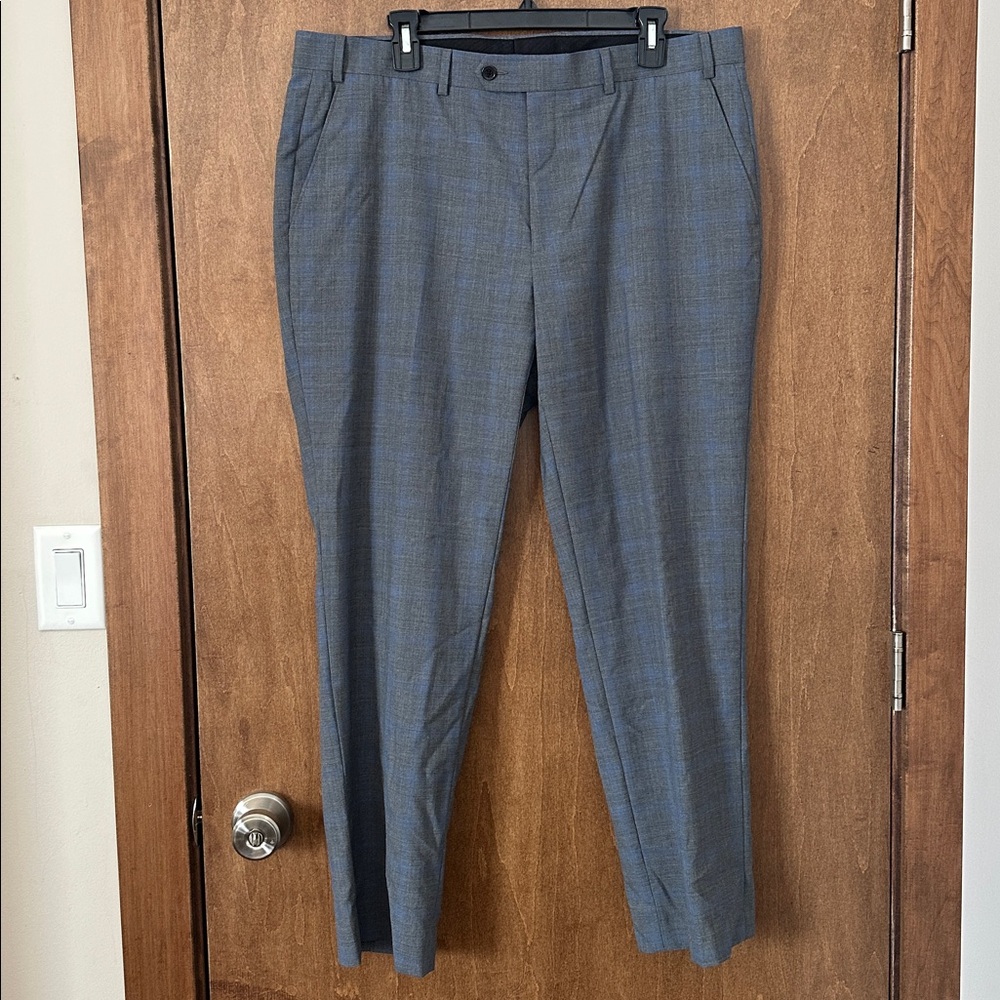 Lauren by Ralph Lauren Slate Blue Plaid Three-Piece Suit - Picture 12 of 12